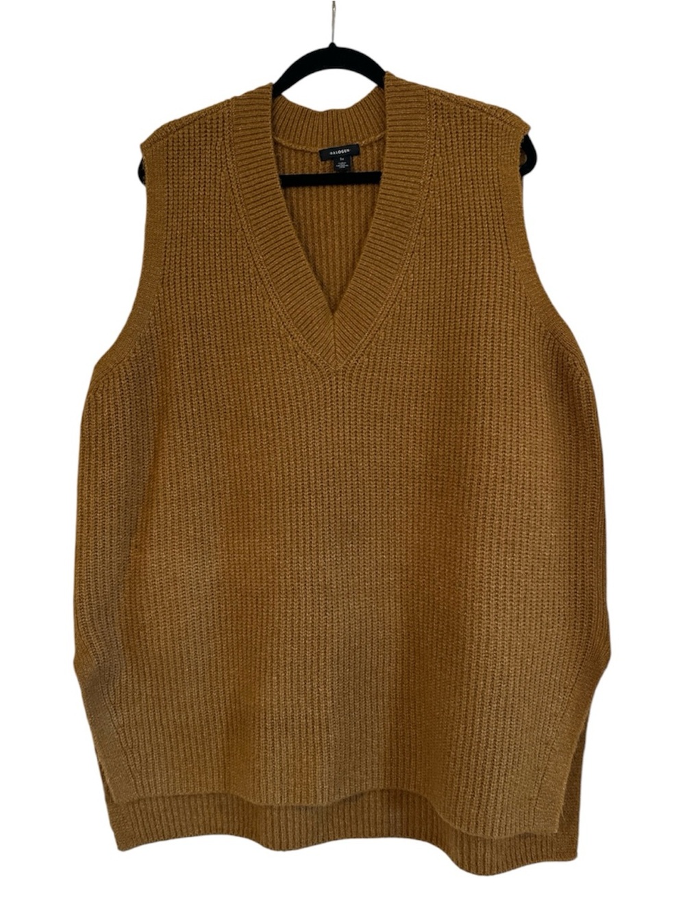 Halogen | Nordstrom | Mustard Yellow Sweater Vest | Size 1X